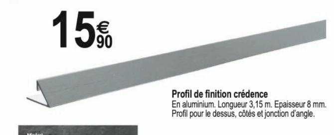 profil de finition crédence