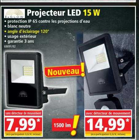 projecteur led 15w i-glow