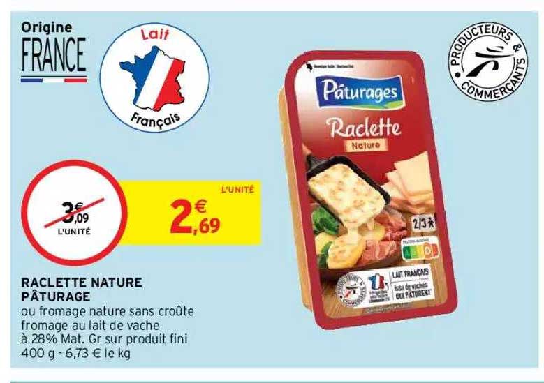 Raclette Nature Pâturage