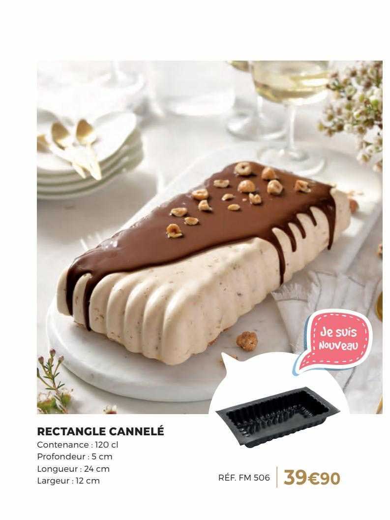 rectangle cannelé