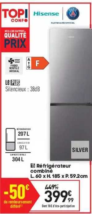 Réfrigérateur Combiné Hisense