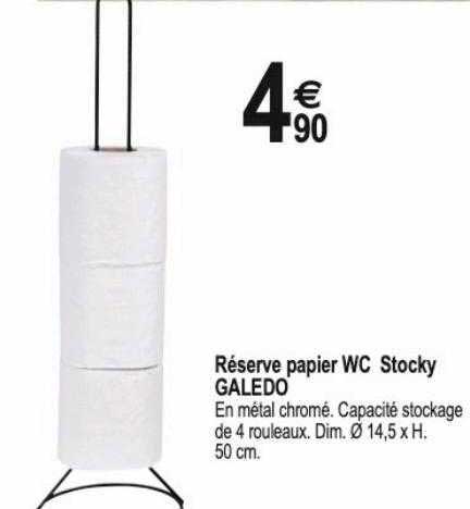 Réserve Papier Wc Stocky Galedo