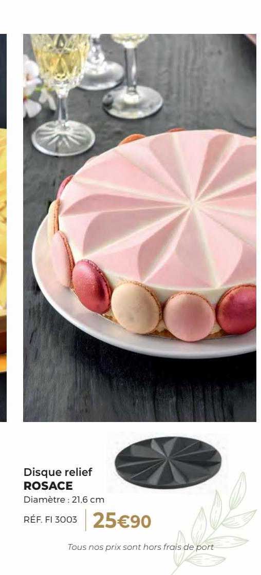 rosace disque relief