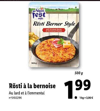 rösti à la bernoise alpen fest style