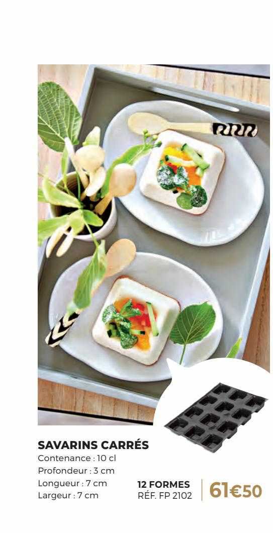 savarins carrés