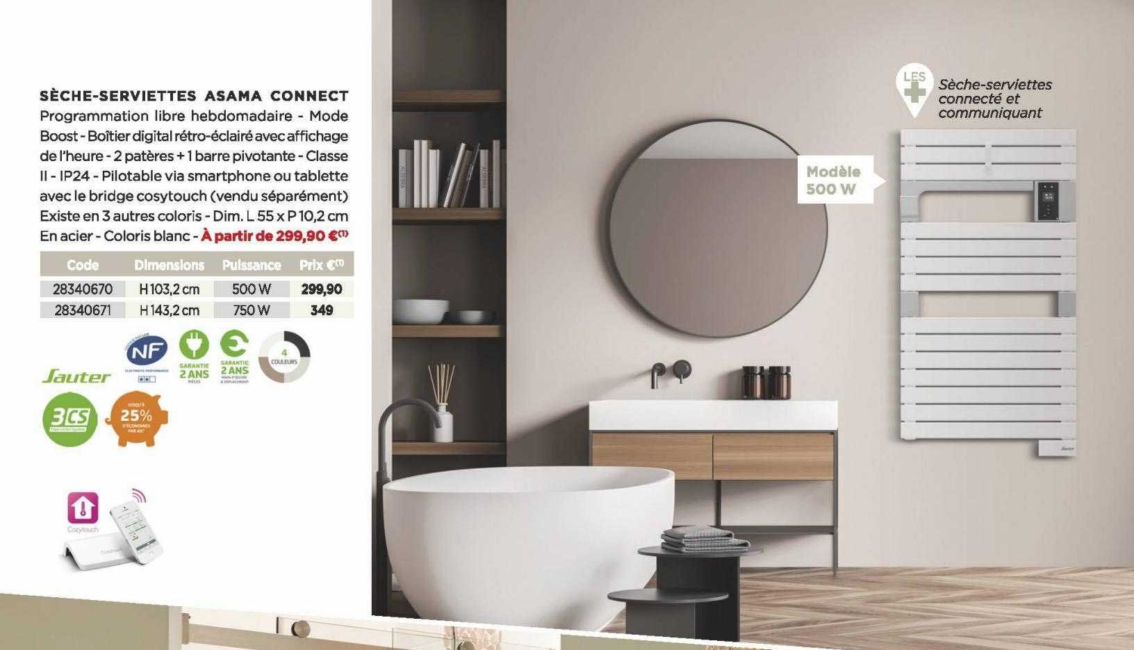 sèche-serviettes asama connect