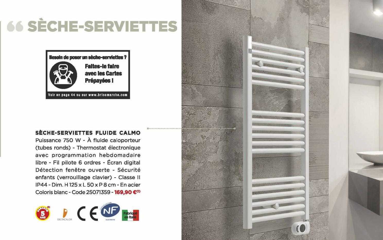 sèche-serviettes fluide calmo