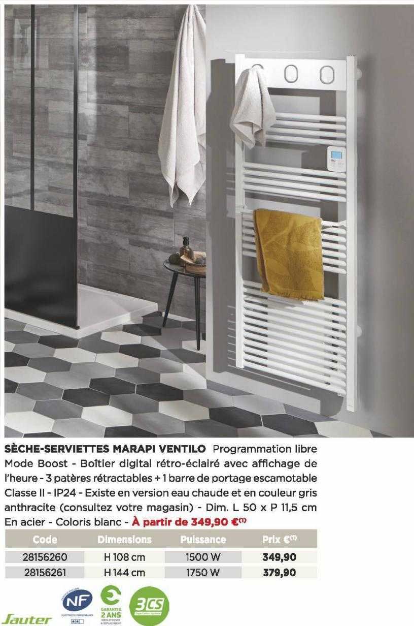 sèche-serviettes marapi ventilo
