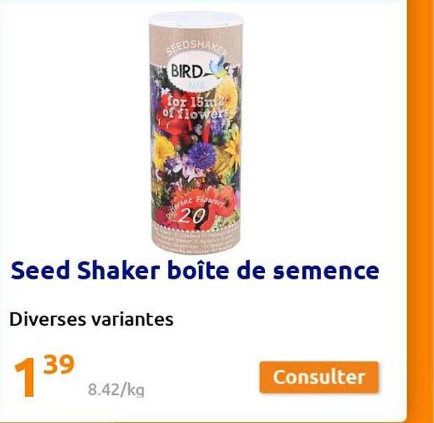 Seed Shaker Boîte De Semence