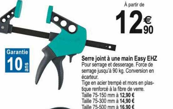 serre joint à une main easy ehz