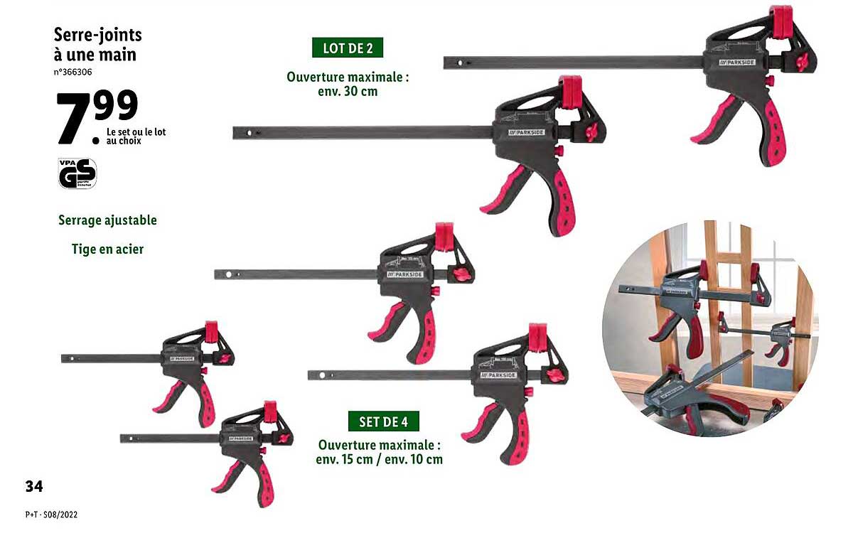 serre-joints à une main