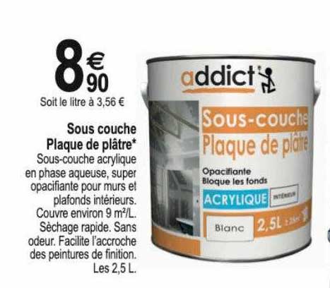 sous couche plaque de plâtre