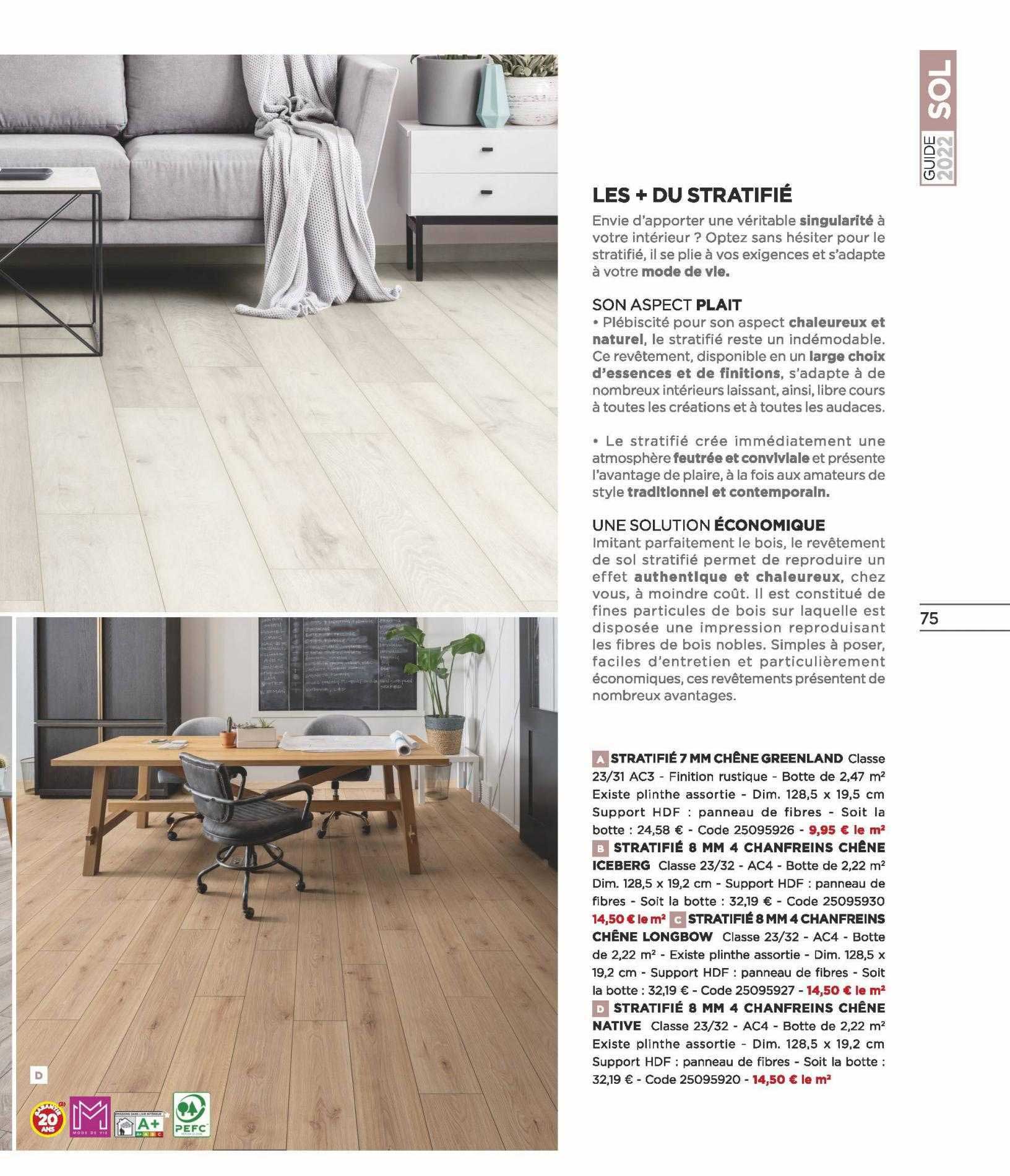 stratifié 7mm chêne greenland, stratifié 8 mm 4 chanfreins chêne iceberg, stratifié 8mm 4 chanfreins, stratifié 8 mm 4 chanfreins chêne native