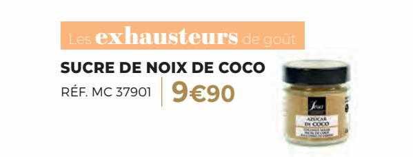 sucre de noix de coco les exhausteurs de goût