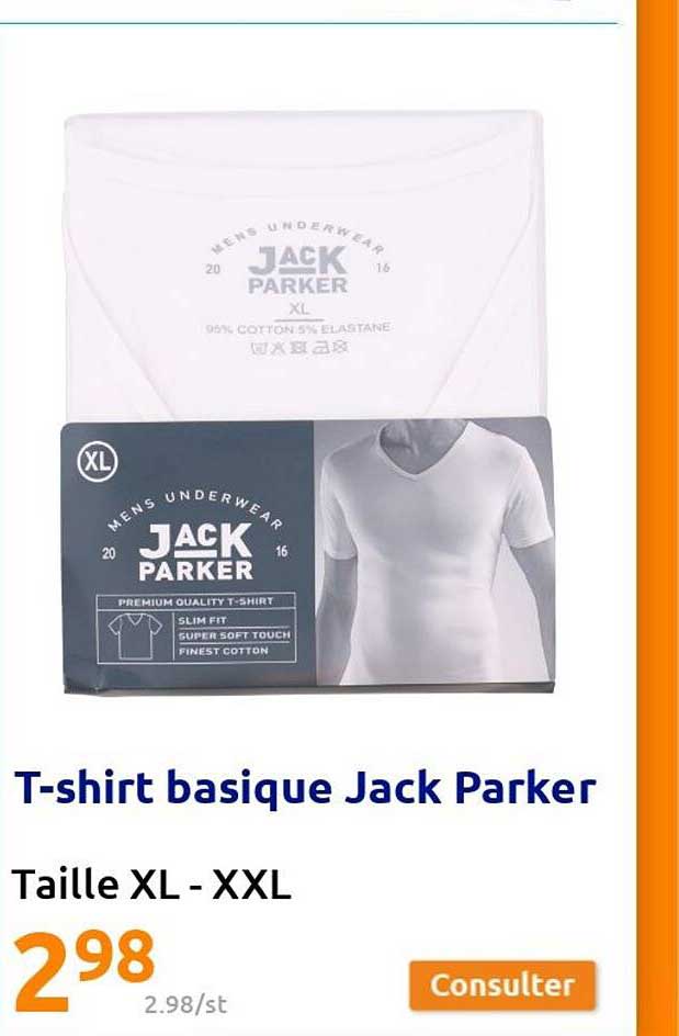 t-shirt basique jack parker