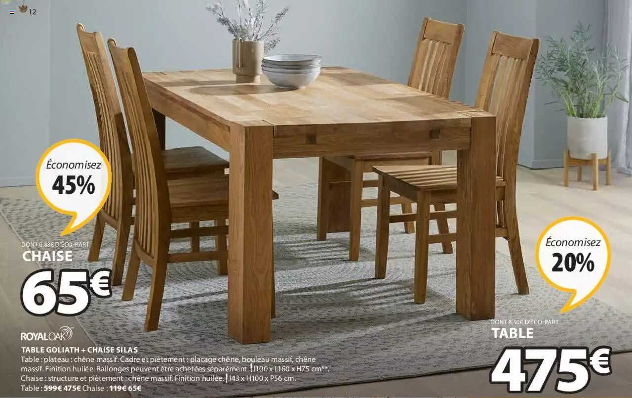 Table Goliath + Chaise Silas