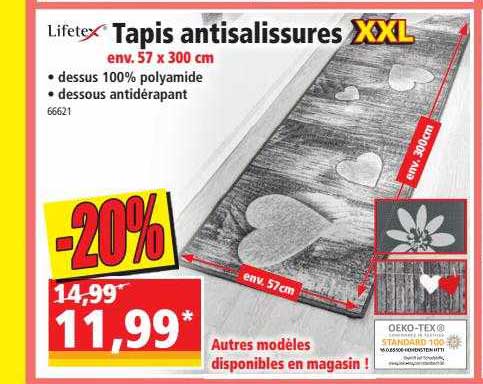 tapis antisalissures xxl lifetex