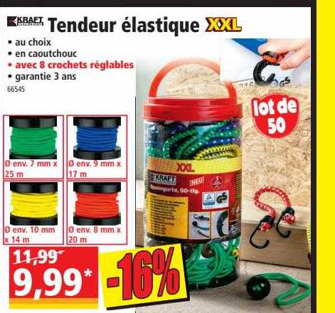 tendeur élastique xxl kraft werkzeuge