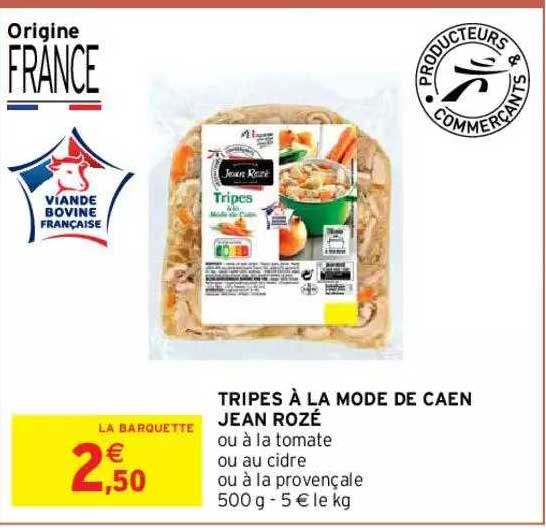 tripes à la mode de caen jean rozé