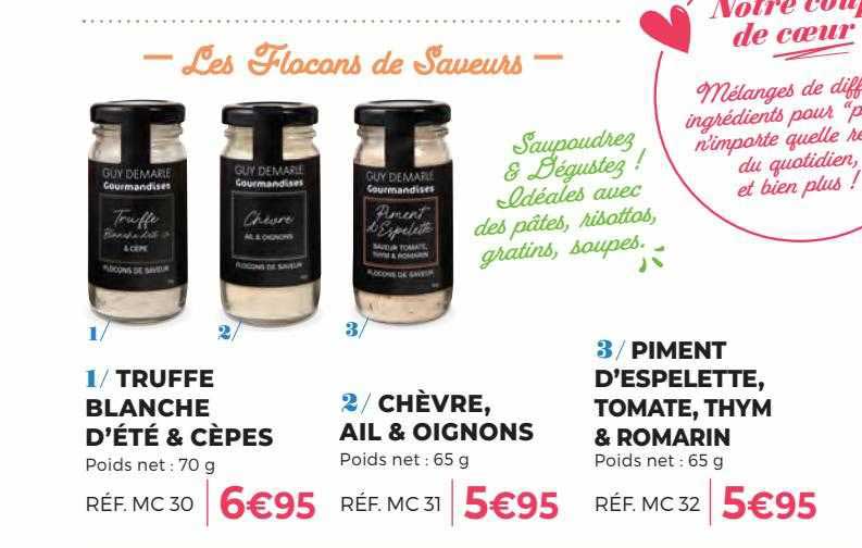 truffe blanche d'été & cèpes, chèvre, ail & oignons, piment d'espelette, tomate, thym & romarin