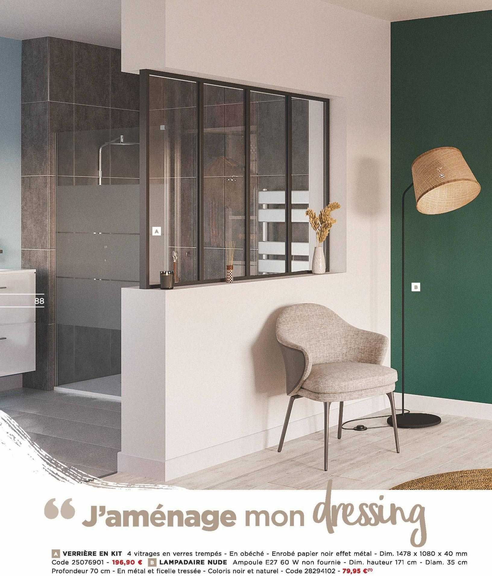 verrière en kit, lampadaire nude