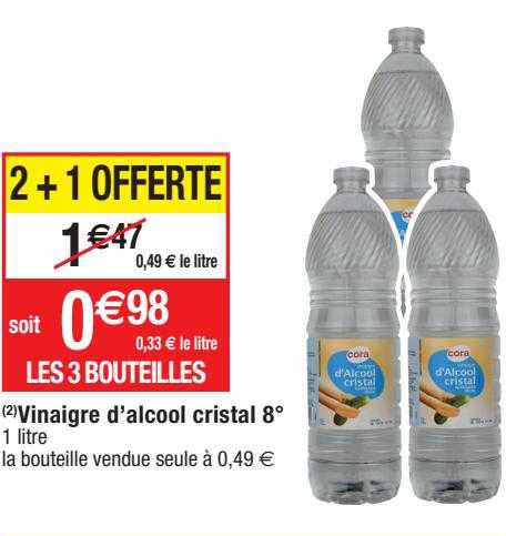 vinaigre d'alcool cristal 8°