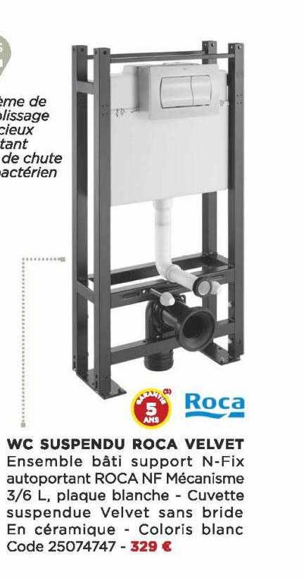 wc suspendu roca velvet