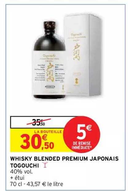Whisky Blended Premium Japonais Togouchi
