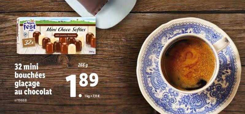 32 mini bouchées glaçage au chocolat alpen fest style