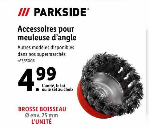 accessoires pour meuleuse d'angle parkside