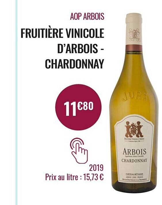 aop arbois fruitière vinicole d'arbois - chardonnay