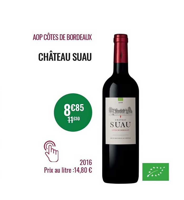 aop côtes de bordeaux château suau