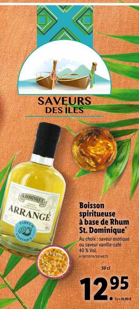 boisson spiritueuse à base de rhum st. dominique