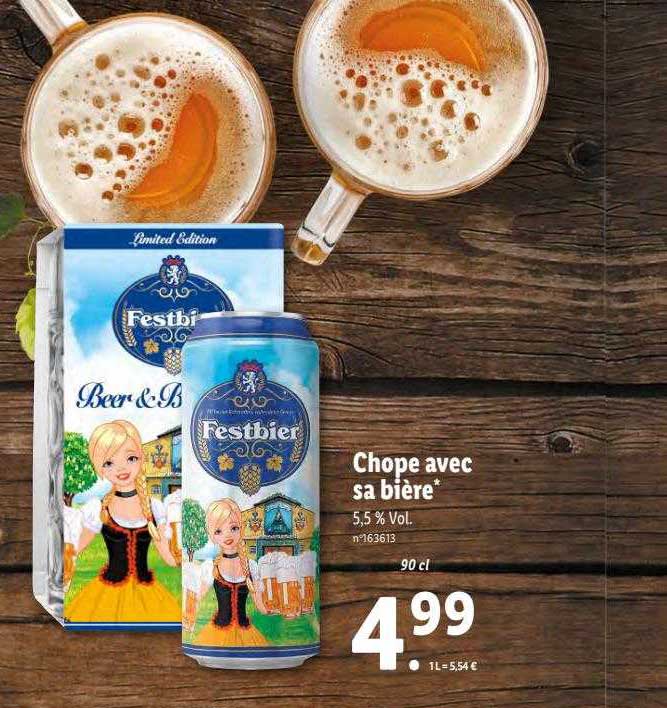 chope avec sa bière festbier