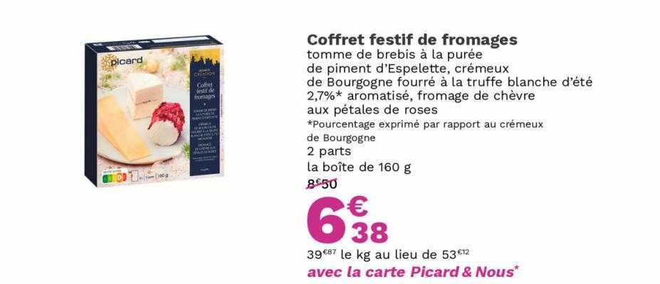 coffret festif de fromages