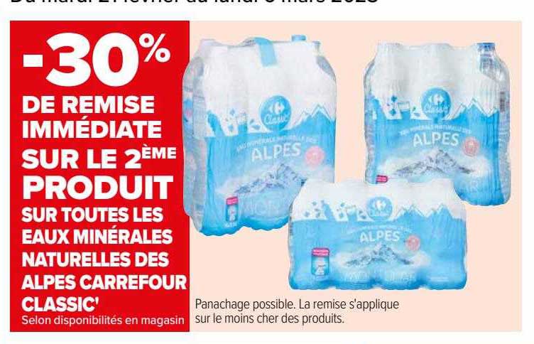 eaux minérales naturelles des alpes carrefour classic'