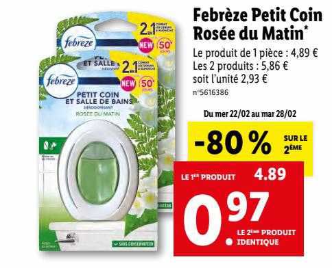 Febrèze Petit Coin Rosée Du Matin
