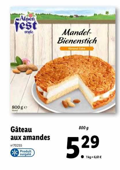 gâteau aux amandes alpen fest style