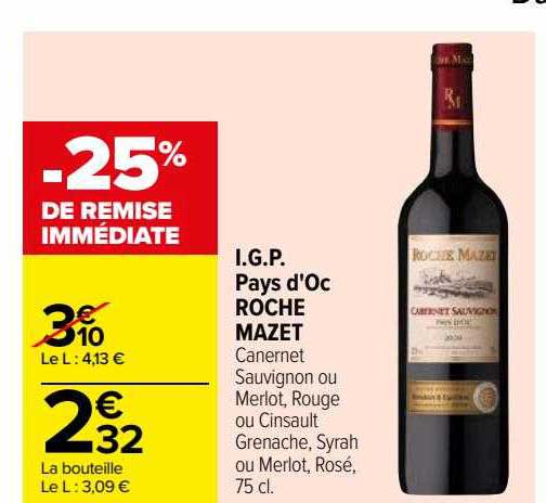 i.g.p. pays d'oc roche mazet