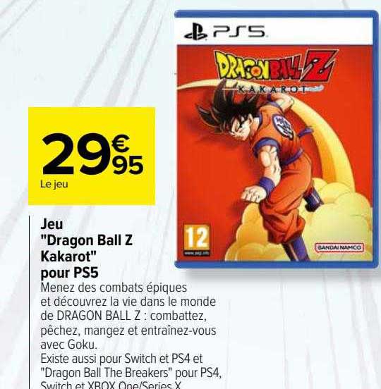 Jeu "dragon Ball Z Kakarot" Pour Ps5