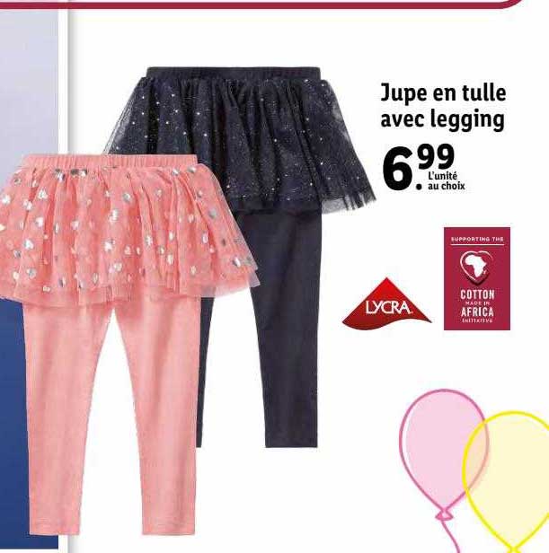 jupe en tulle avec legging