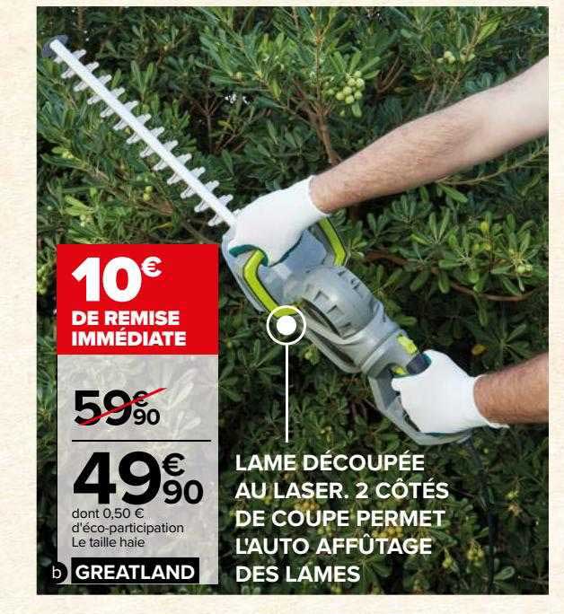 la taille haie greatland