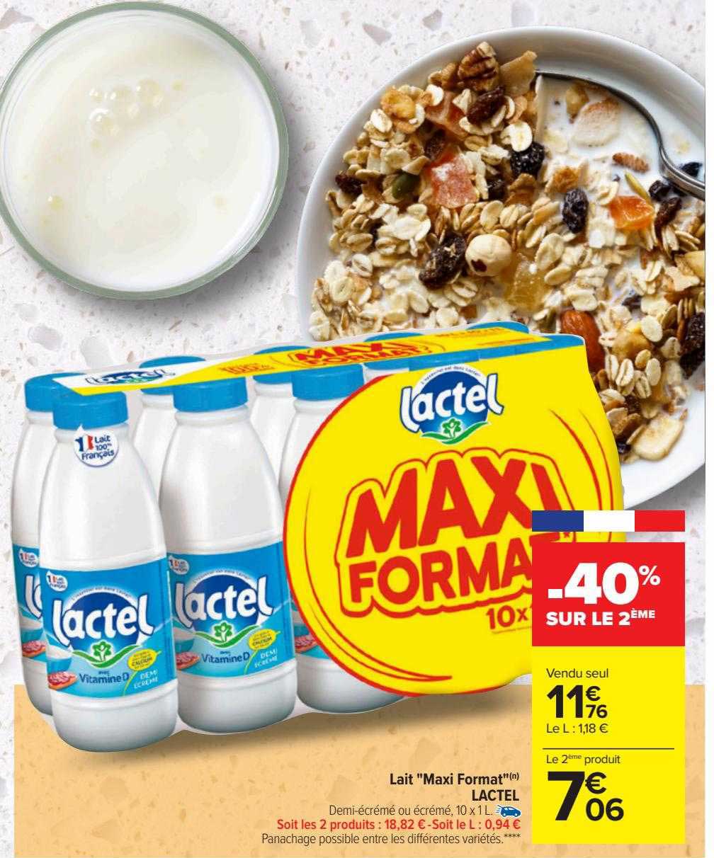 lait "maxi format" lactel