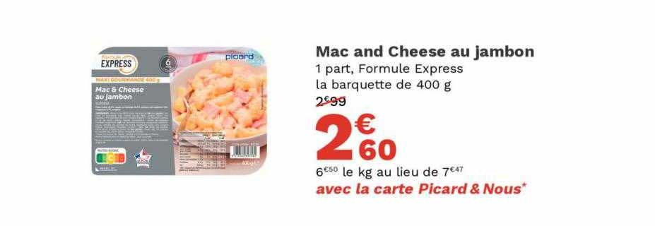 mac and cheese au jambon