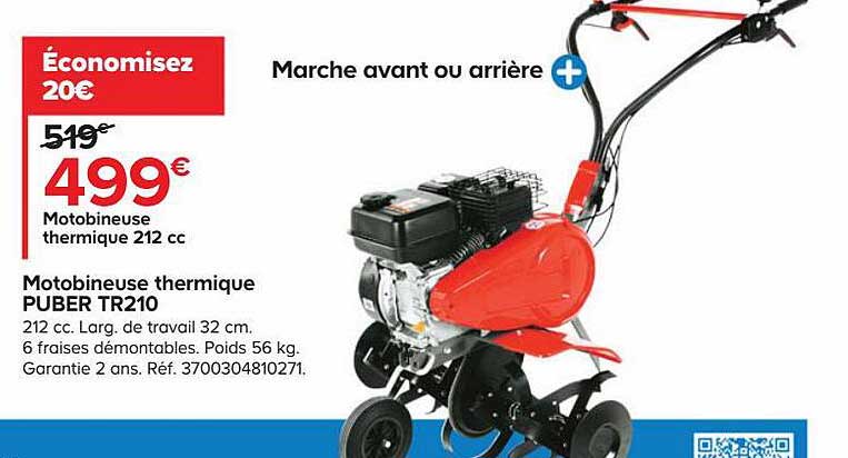 motobineuse thermique puber tr210