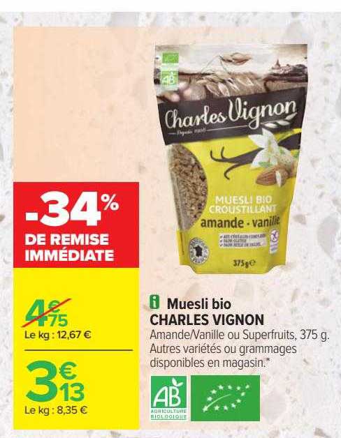 muesli bio charles vignon