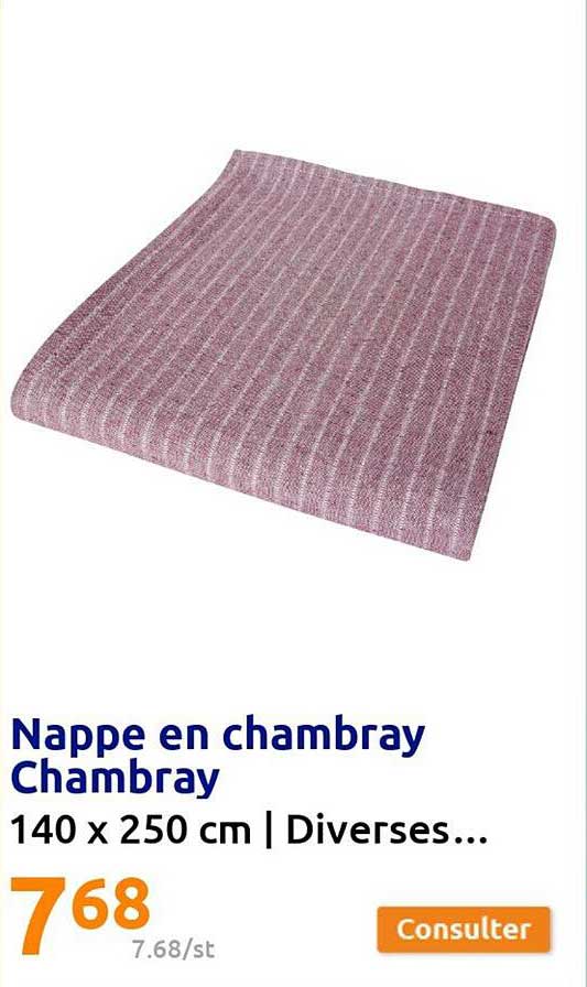 nappe en chambray chambray