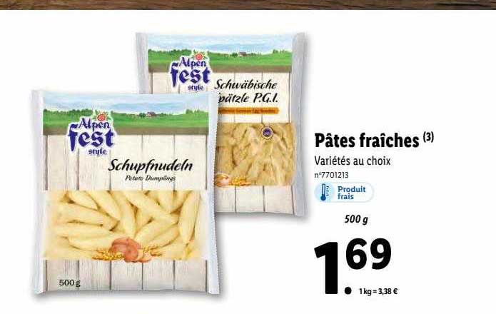 pâtes fraîches alpen fest