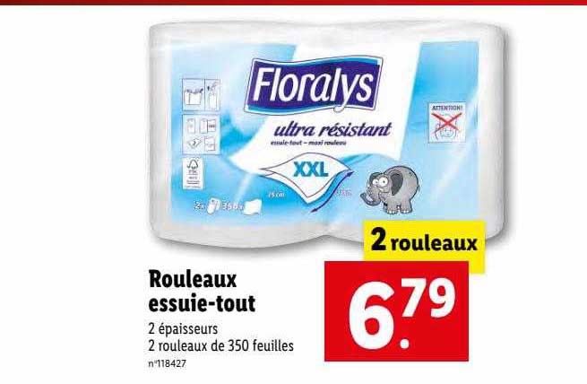 rouleaux essuie-tout floralys