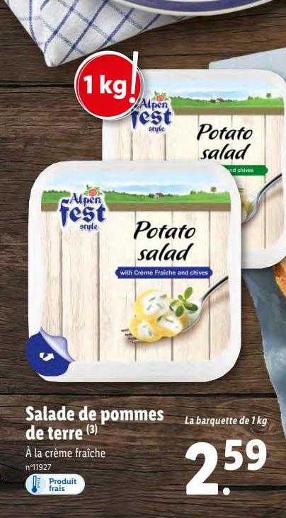 salade de pommes de terre alpen fest